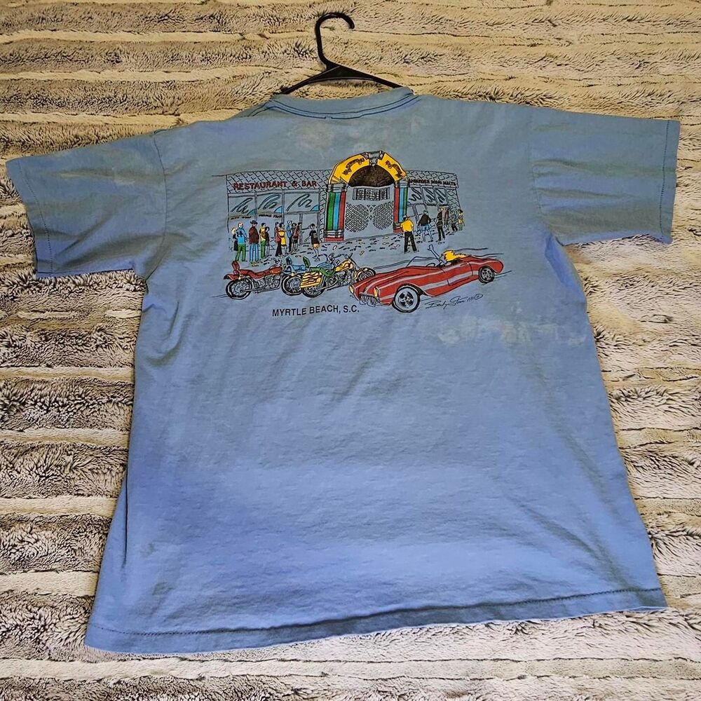 Oneita Men's Blue T-shirt